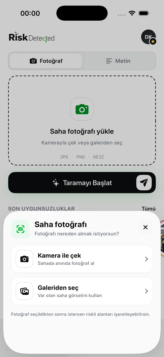 Saha fotoğrafı çek